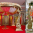 Wedding Mandaps Wedding Stages Wedding Furniture Horse Drawn Carriages Fiber Decoration Items Mehndi Sangeet and Haldi decor props