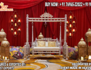 we are manufacturer and exporters of all types pof wedding product like - wedding mandap , crystal mandaps ,metal mandaps, stages , wedding frames/panels, wedding sofa set, bride groom chairs, mandap chairs ,punjabi culture statues , wedding swings , horse drawn carriages ,backdrop curtain etc.