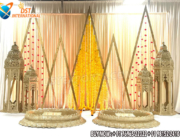 Fiber Mandaps, Wooden Mandaps, Crystal Mandaps, Metal Mandaps, Mandap stage, Indian Mandaps, Modern mandaps, open mandap, Wooden Look Mandap, FRP Mandaps, Antique Mandaps, Brown Mandap, Wooden look fiber mandap