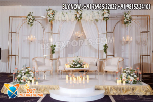 we are manufacturer and exporters of all types pof wedding product like - wedding mandap , crystal mandaps ,metal mandaps, stages , wedding frames/panels, wedding sofa set, bride groom chairs, mandap chairs ,punjabi culture statues , wedding swings , horse drawn carriages ,backdrop curtain etc.