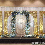 Arabian Night Inspired Golden Wedding Stage