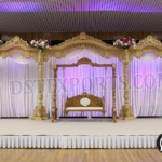 Wedding Stage backdrop decoration Asian Wedding Stages Indian Wedding stages decoration backdrop frame stand luxury wedding decoration metal frame backdrop wedding backdrop frame photo booth backdrop frame wedding stage backdrop carved frame gold frame backdrop customized Indian Wedding Stage Frame USA Wedding Backdrop Frame Grand Wedding Panel Reception Stage Decor Muslim walima