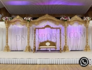 Wedding Stage backdrop decoration Asian Wedding Stages Indian Wedding stages decoration backdrop frame stand luxury wedding decoration metal frame backdrop wedding backdrop frame photo booth backdrop frame wedding stage backdrop carved frame gold frame backdrop customized Indian Wedding Stage Frame USA Wedding Backdrop Frame Grand Wedding Panel Reception Stage Decor Muslim walima
