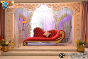 Red Velvet Themed Indian Wedding Ceremony Sofa we are manufacturer and exporters of all types pof wedding product like - wedding mandap , crystal mandaps ,metal mandaps, stages , wedding frames/panels, wedding sofa set, bride groom chairs, mandap chairs ,punjabi culture statues , wedding swings , horse drawn carriages ,backdrop curtain etc.