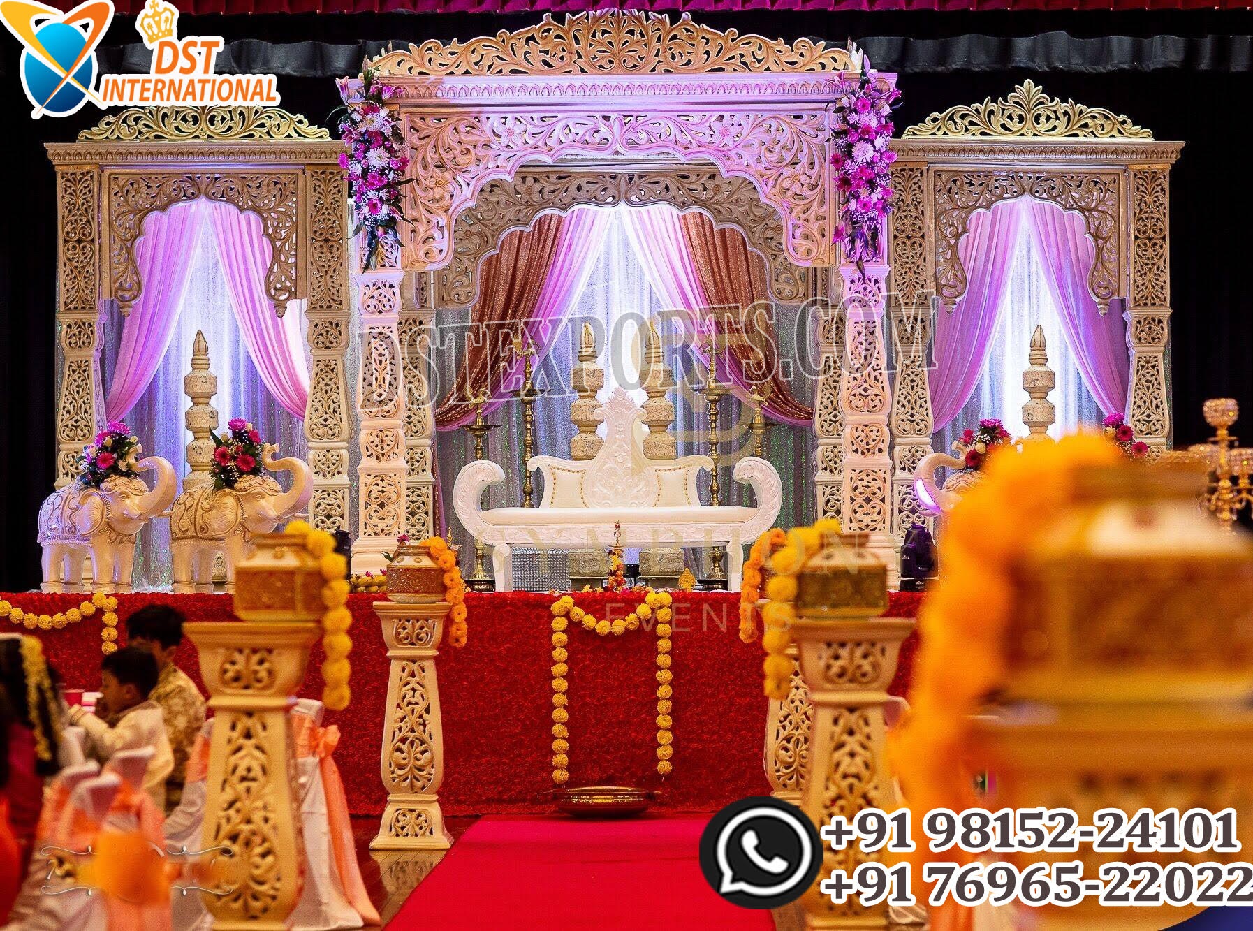 Affordable Roman Pillar Wedding Mandap , Best Square Mandap for Indian Ceremony , Indian Maharani Wedding Mandap USA ,Traditional Kalyana Mandapam for South Indian Weddings ,Dazzling Bollywood Theme Golden Wedding Mandap ,Double Pole Wedding Mandap Decoration Ideas ,Jodha Akbar Style Wedding Mandap for Ceremonies ,Open Style Dreamlike Wedding Mandap Stage , Dreamy Hindu Wedding Mandap with Modern Touch ,Exclusive Four-Pillar Wedding Mandap Set , Fascinating Gold Mandap for Royal Weddings – Reunion ,Golden Jodha Akbar Mandap Set Fiji Weddings , Gorgeous Butterfly Mandap for Hindu Ceremonies , Rose Theme Mandap for Hindu Wedding Decor , Grand Maharaja Mandap for Indian Royal Weddings , Grand South Indian Wedding Mandap Decoration , Elegant Tamil Fiber Wedding Mandapam Malaysia ,Gujarati Swan Theme Wedding Mandap Decor ,Traditional Indian Wedding Mandap ,Trivedi Style Indian Kalyana Mandapam for Cultural Weddings ,Lotus Theme Mandap for South Indian Weddings Luxury White Palace Indian Wedding Mandap ,White Maharani Wedding Mandap UK EditionMajestic Hindu Wedding Elephant Mandap ,Designer Wedding Mandaps for Sale ,Modern White Peacock Wedding Mandap ,Online Wedding Decor Sale – Mandaps & More ,Outdoor Garden Theme Wedding Mandap Decor ,Rajwada Theme Golden Wedding Mandap ,Regal White Mandap – South Indian Wedding , Royal Elephant Pillar Mandap for Indian Weddings Elegant Swan Theme Mandap – South Indian Wedding , Vibrant Peacock Theme Mandap – South Indian Style ,Stunning South Indian Marriage Mandap – Switzerland ,Traditional Royal Kalyana Mandap for Wedding ,Classic Malay Wedding Mandap Setup , Traditional Telugu Peacock Mandapam ,Indian Wedding Decor – UK USA | Global , Wedding Hub Full Mandap Collections Open Concept Traditional Mandap for Weddings ,Wedding Mandaps on Sale – Affordable & Grand IndianWedding, WeddingDecor,MandapDesign,HinduWedding,WeddingStage,LuxuryWeddings,WeddingInspiration