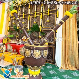 we are manufacturer and exporters of all types pof wedding product like - wedding mandap , crystal mandaps ,metal mandaps, stages , wedding frames/panels, wedding sofa set, bride groom chairs, mandap chairs ,punjabi culture statues , wedding swings , horse drawn carriages ,backdrop curtain etc.