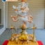 • Dancing Ganesha statue for wedding,Natrajan style Lord Ganesha idol,Traditional Ganesha murti for pooja, Fiber Ganesha statue for decoration,Wedding Ganesh murti decoration,Lord Ganesha statue for mandap,White Ganesha idol for Indian wedding,Ganesh statue for welcome ceremony,Religious Ganesha idol for events • Ganesha sculpture for Ganpati sthapana