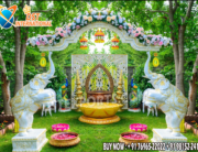 Haldi Ceremony Stage, Mehndi/Sangeet Backdrop, Baby Shower Décor,Wedding Entrance Welcome Setup, Outdoor Garden Events, Photography Area