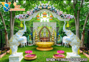 Haldi Ceremony Stage, Mehndi/Sangeet Backdrop, Baby Shower Décor,Wedding Entrance Welcome Setup, Outdoor Garden Events, Photography Area