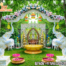 Haldi Ceremony Stage, Mehndi/Sangeet Backdrop, Baby Shower Décor,Wedding Entrance Welcome Setup, Outdoor Garden Events, Photography Area