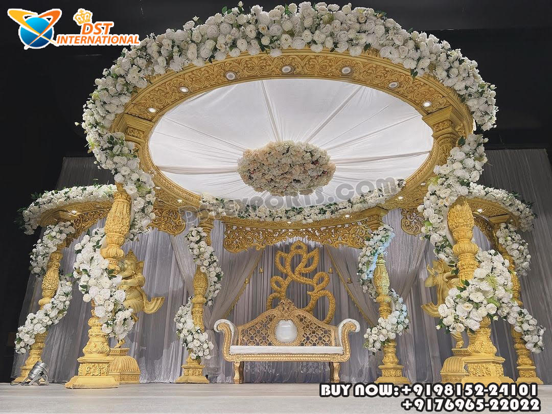 DST EXPORTS is manufacturing & Exporting products like Wedding Mandaps, Wedding Stages, Wedding Furniture, Wedding Dolis, Wedding Stage Backdrop Frames and Panels, Wedding Horse Drawn Carriages