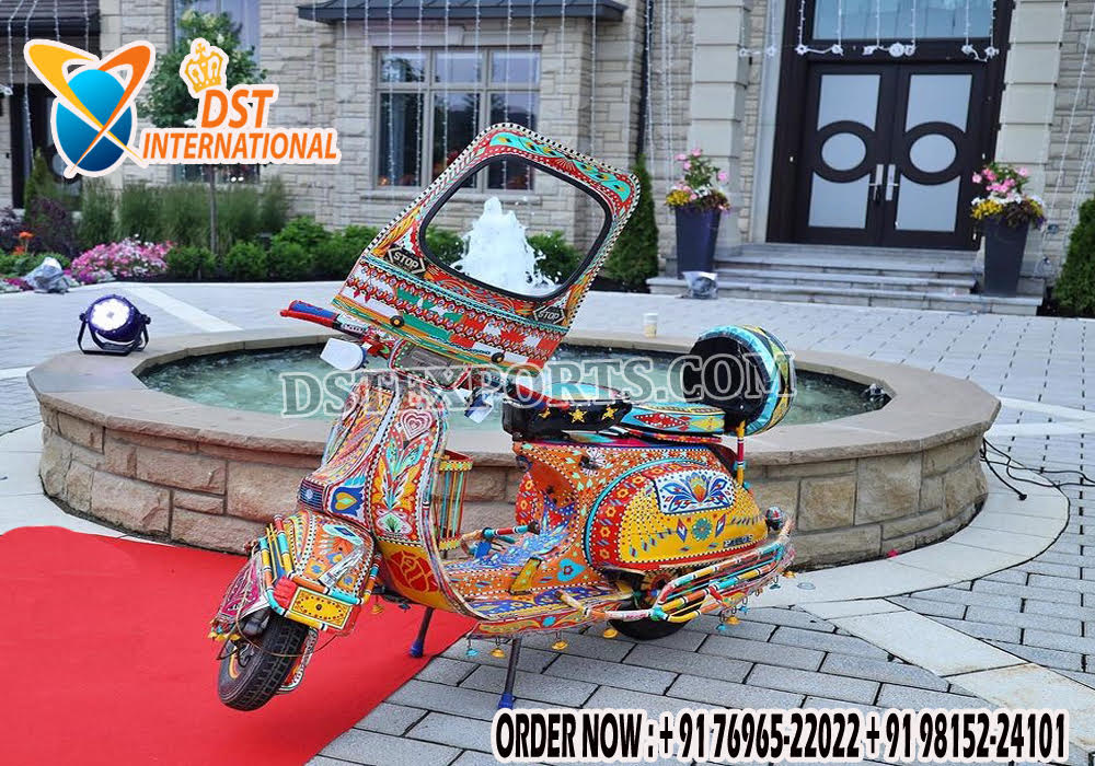 Muslim Wedding Multicolor Scooter for Bride Entry