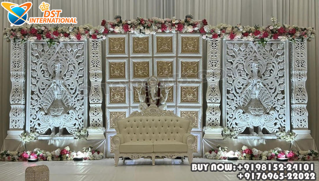 DST EXPORTS is manufacturing & Exporting products like Wedding Mandaps, Wedding Stages, Wedding Furniture, Wedding Dolis, Wedding Stage Backdrop Frames and Panels, Wedding Horse Drawn Carriages