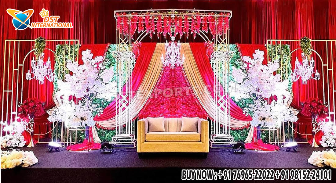 DST Exports Here, We are STAR manufacturer and Exports of All type of Wedding Decoration *Wedding Mandaps *Wedding Stages *Wedding Furniture *Horse Drawn Carriages *Fiber Decoration Items *Mehndi Sangeet and Haldi decor props