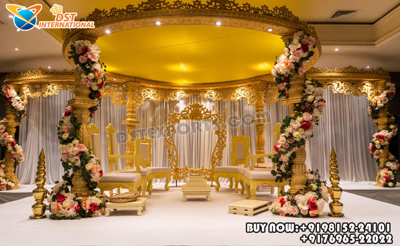 DST Exports Here, We are STAR manufacturer and Exports of All type of Wedding Decoration *Wedding Mandaps *Wedding Stages *Wedding Furniture *Horse Drawn Carriages *Fiber Decoration Items *Mehndi Sangeet and Haldi decor props